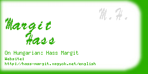 margit hass business card